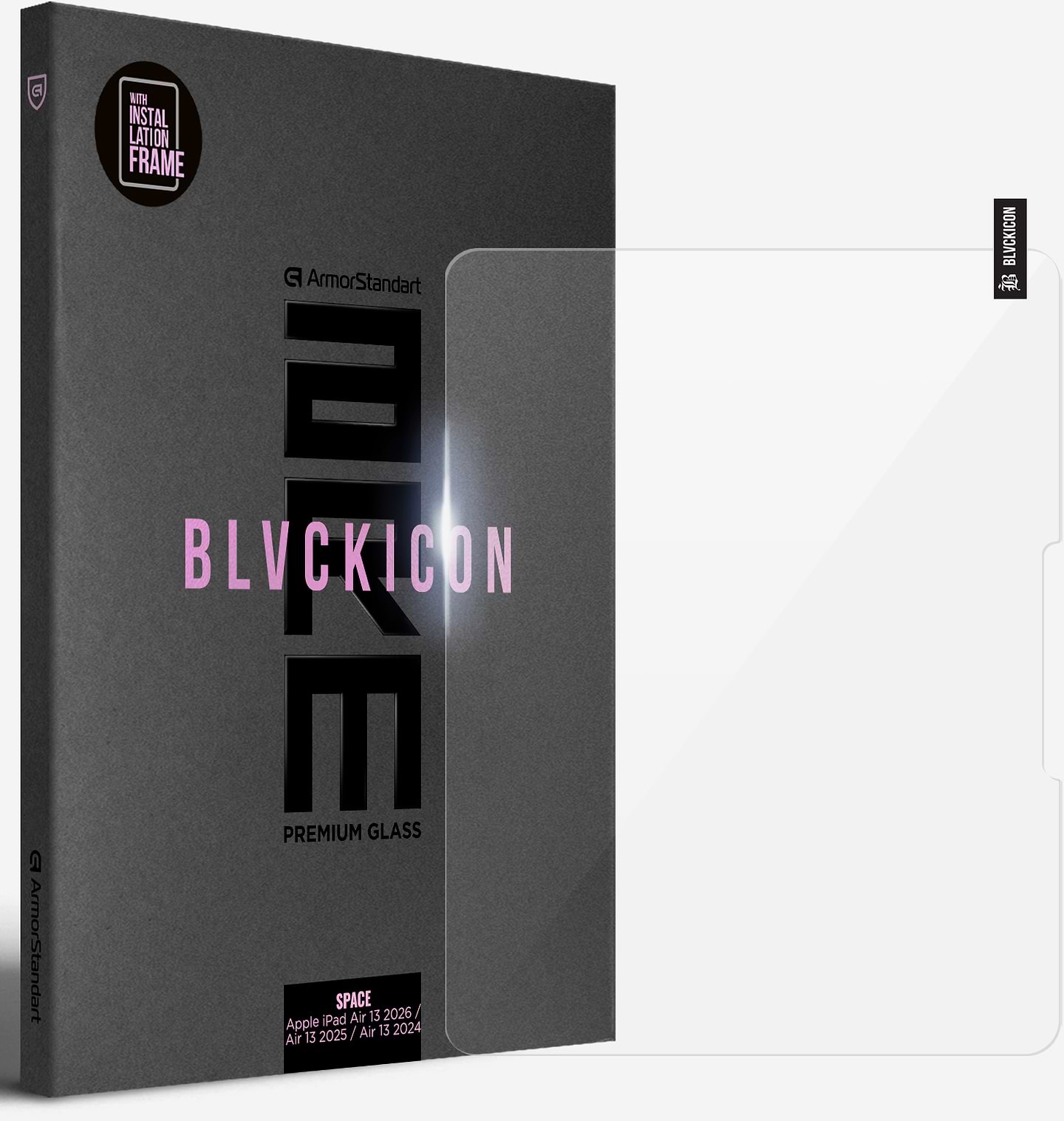 Захисне скло для планшета Armorstandart Space Black Icon for Apple iPad Air 13 2026/Air 13 2025/Air 13 2024 (ARM91672)